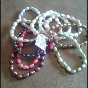 Mother of Pearl stretch Bracelets
